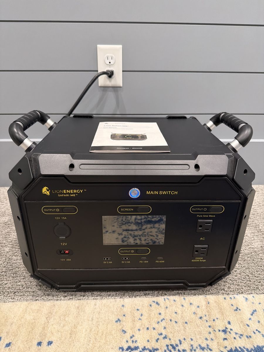 Lion Energy Safari ME Portable Solar Generator & Battery