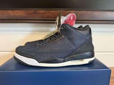 Nike Air Jordan 3 Levis Denim Indigo/Gym Red mens size 11