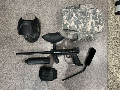 Tippman 98 Custom Paintball Marker and Gear