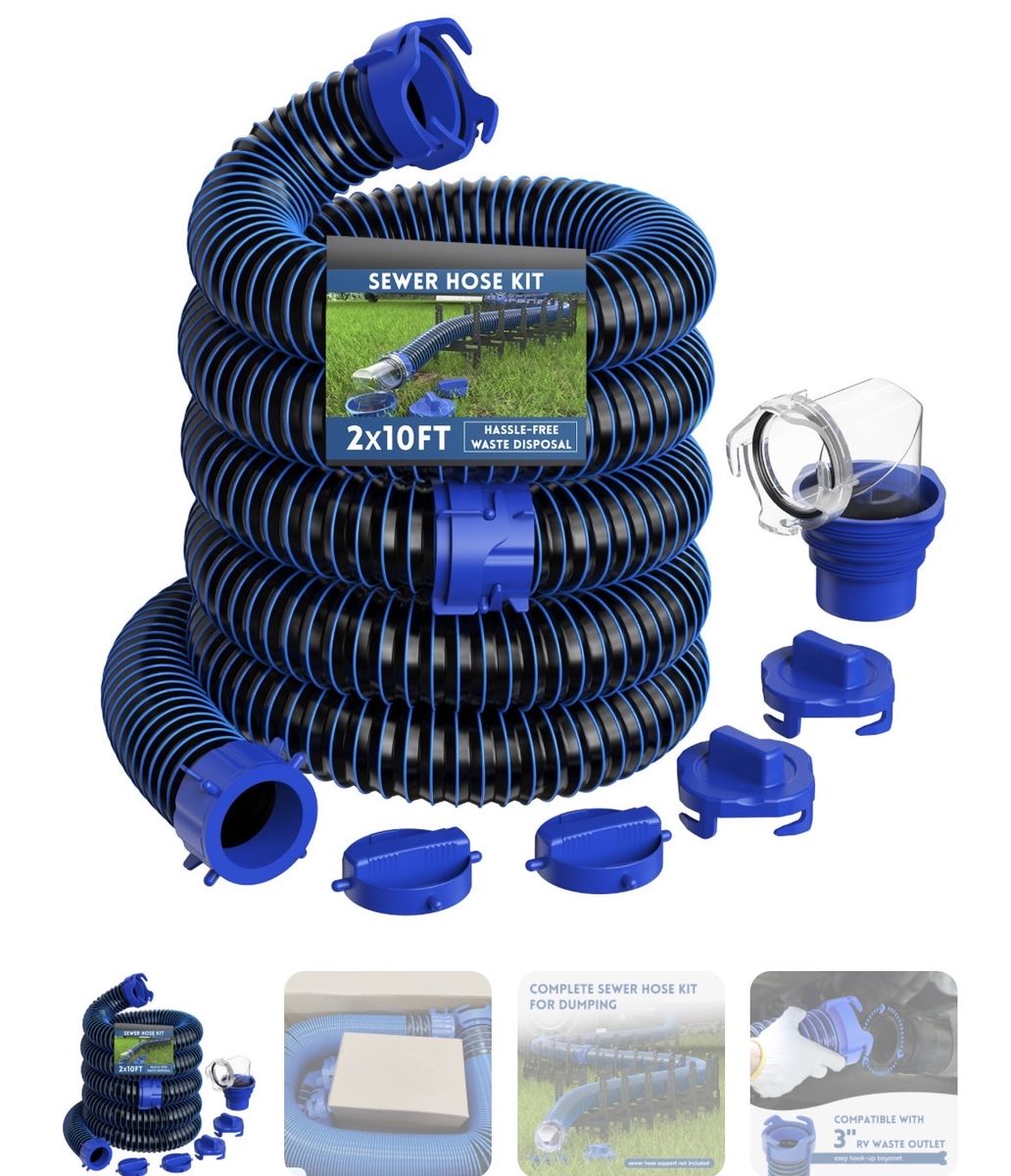 Mew 20 ' RV Sewer Hose With Fittings