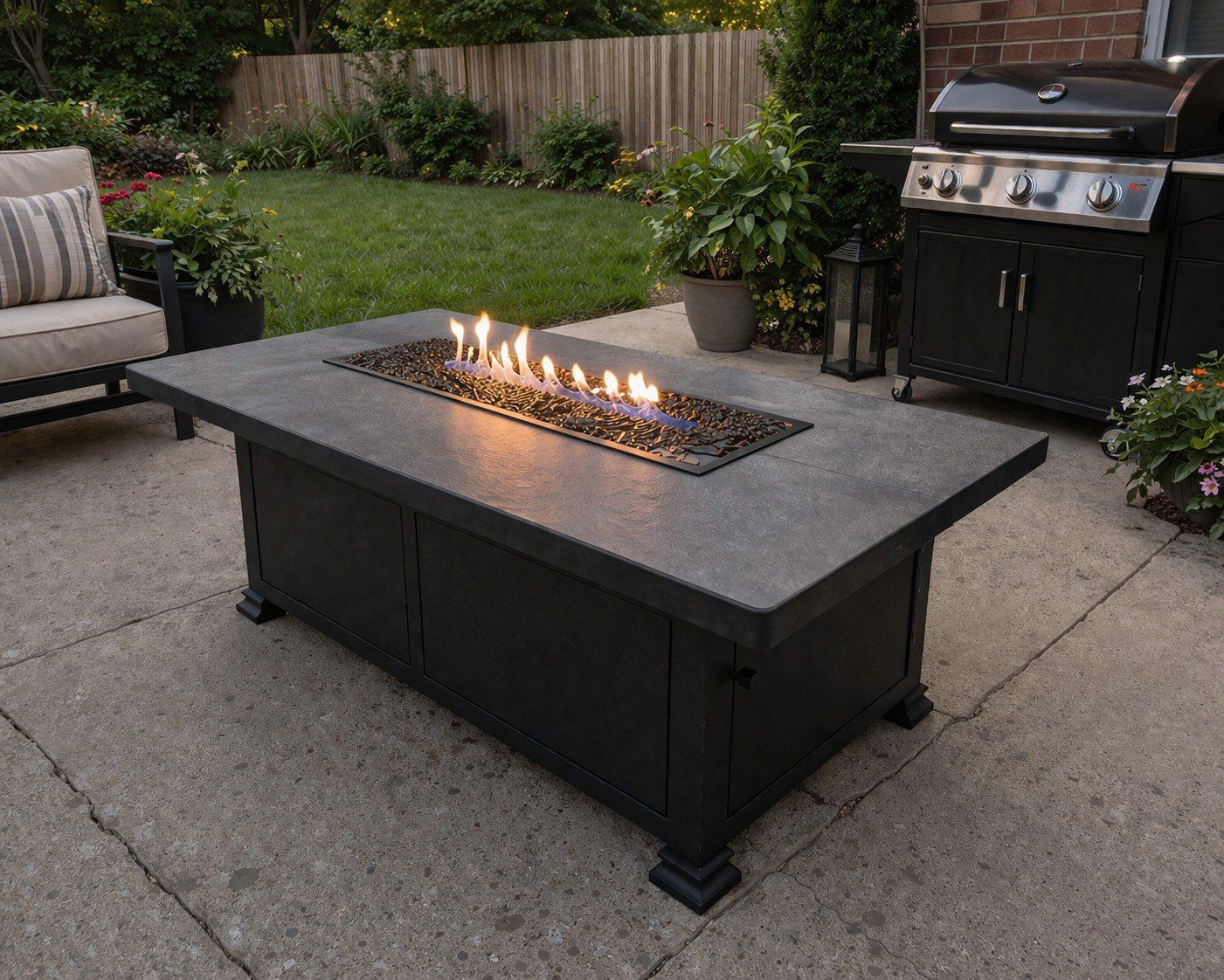 OW Lee Fire Pit 50x30 Like New