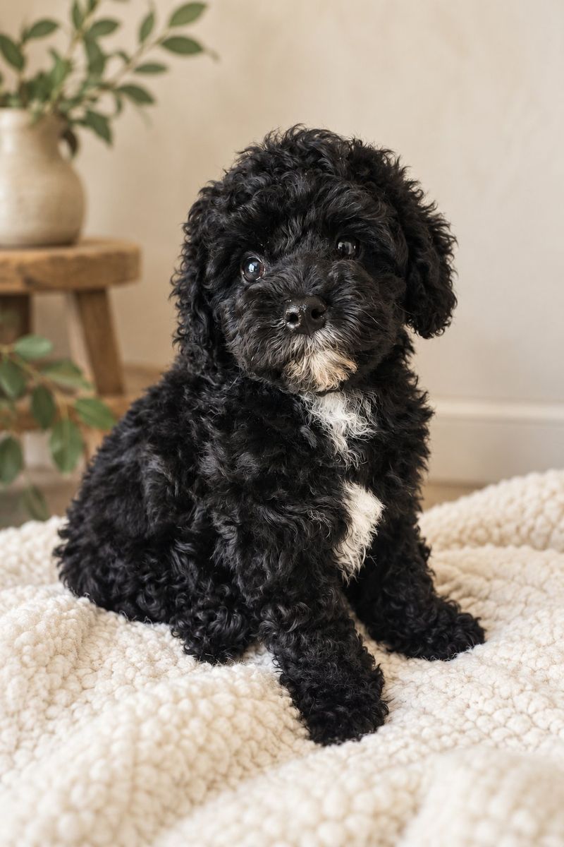 Male Black toy poodle/cavalier Puppy - Hypoallergenic, Ready for New Home!