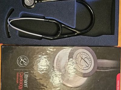 3M Littmann Cardiology IV Stethoscope - Black with Stainless Steel Chestpiece, Made in USA