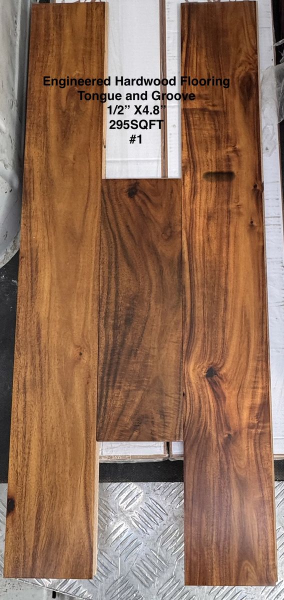 $2/SQFT ENGINEERED HARDWOOD T&G FLOORING