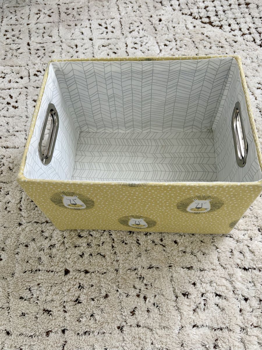 Yellow Lion Storage Bin