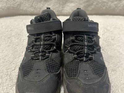 Merrell Toddler Size 12.5 Black Wtrprf Hiking Shoe