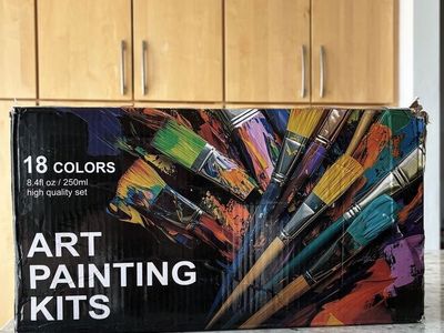 Art Painting Kit 18 Acrylic Colors 8.4 fl oz / 250ml