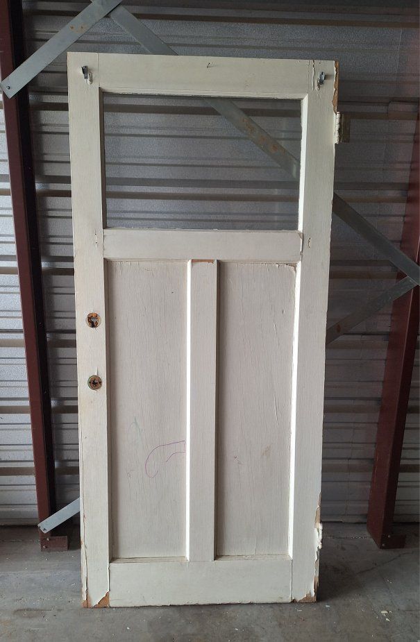 Beautiful Antique Half-Lite Farmhouse solid door