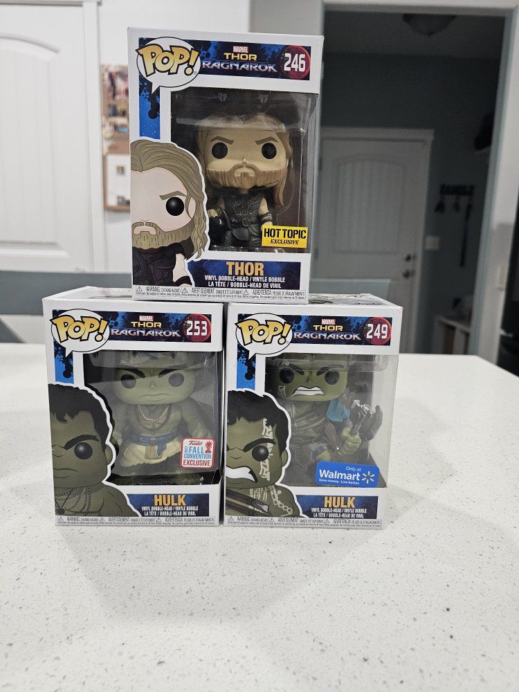 Thor Ragnarok Funko pops