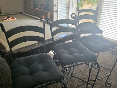 Black Iron Bar Chairs
