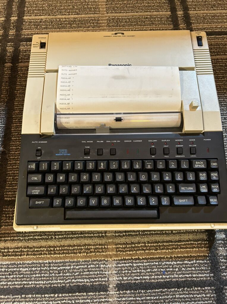 Panasonic Data Terminal Year 1980