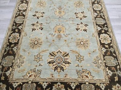 6x9 Oushak Design Handknotted Wool Rug