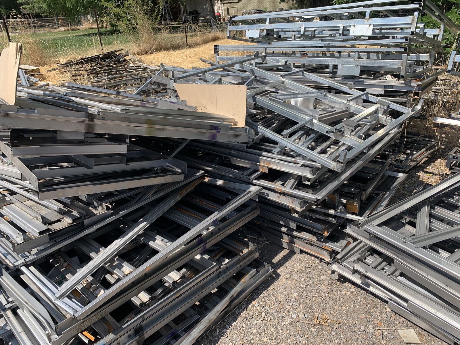 FREE metal crates, 55 gal barrels, used tires & scrap metal