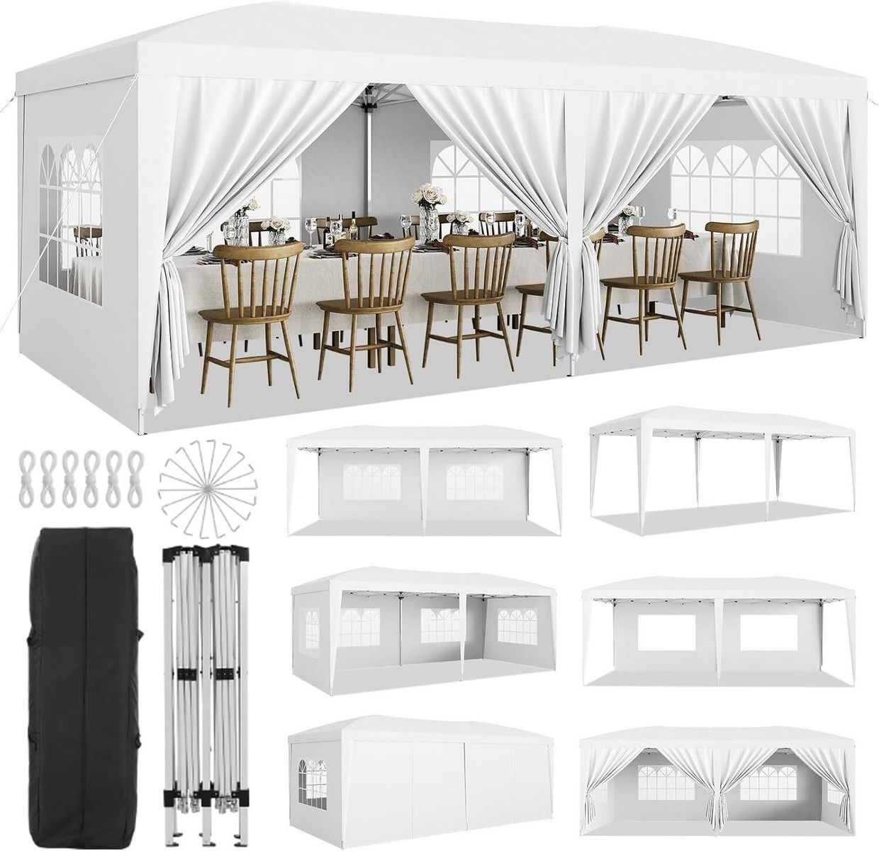 10x20ft Canopy Tent (White)