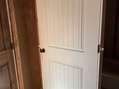 36x80 Left In-Swing 2 Panel Hollow Core Prehung Door (Primed)