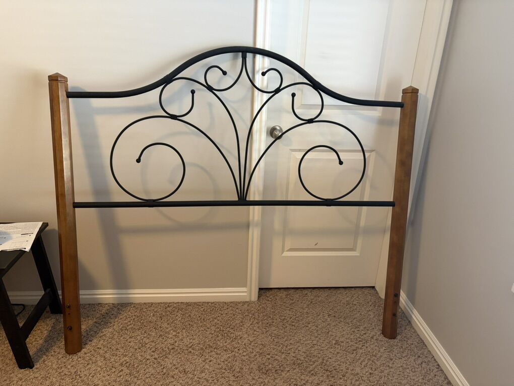 Queen Size Headboard, Footboard and frame
