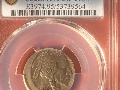 1935 Buffalo Nickel Off Center