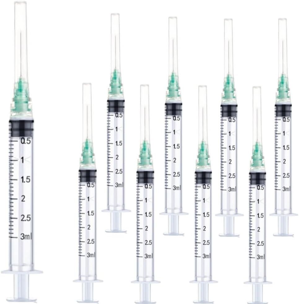 Syringe Luer lock 3ml 21Ga 1 Inch(25mm), 29 Pack Sterile