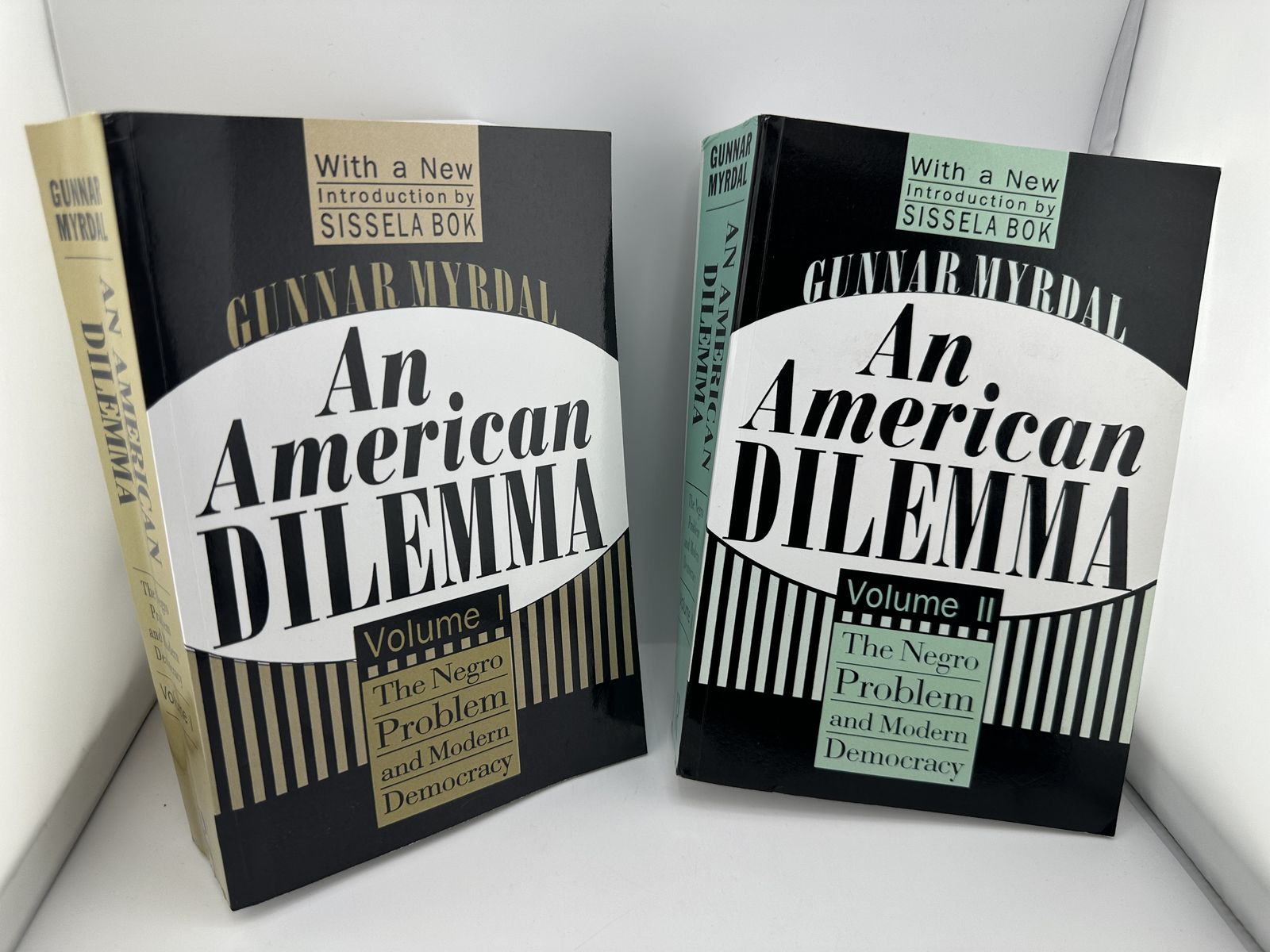 An American Dilemma Vol 1 & 2 Gunnar Myrdal 2017 Routledge PB Set