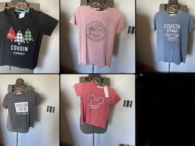 Cousin Crew T-Shirt Lot Sale - New in Bags (Variety of Sizes Included)