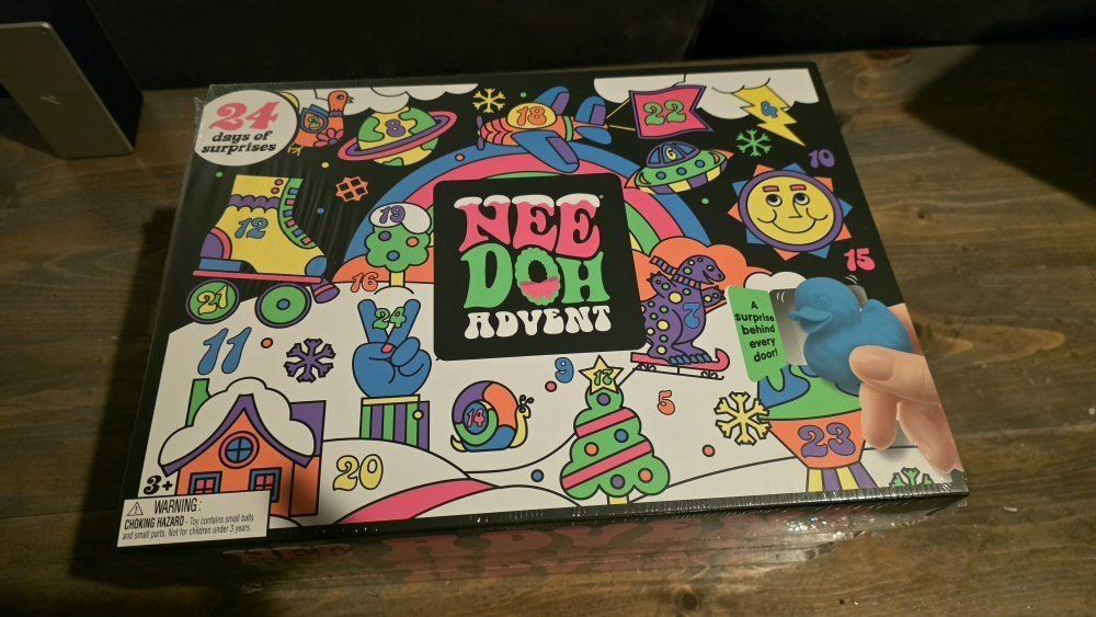 Nee Doh Advent Calendar "Tis The Squeezin'" 24 Surprises Fidget Toy Holiday Gifts