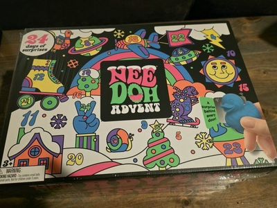 Nee Doh Advent Calendar "Tis The Squeezin'" 24 Surprises Fidget Toy Holiday Gifts