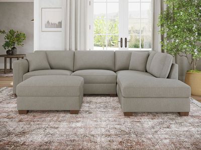 Thomasville Walsen Sectional with Storage Ottoman- Costco