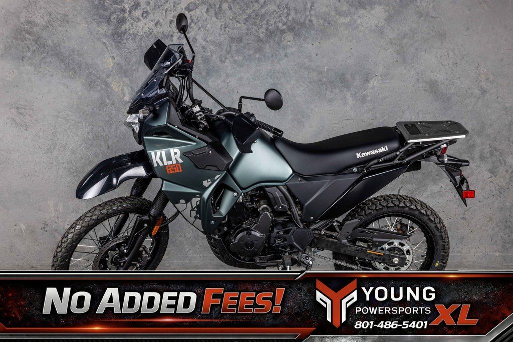 2025 Kawasaki KLR®650 Metallic Matte Old School Green ABS