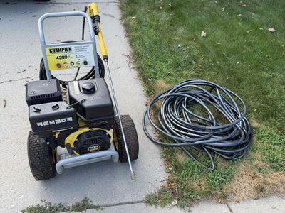 Champion 4200 PSI 4.0 GPM 389cc Gas Pressure Washer Power Equipment with Hose