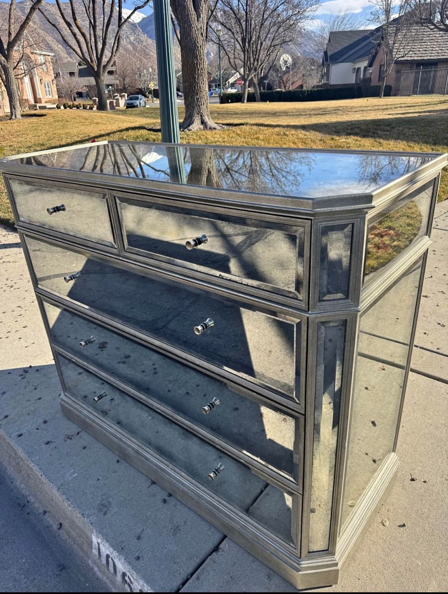 Restoration Hardware Mirrored Dresser-Art Deco was $5860