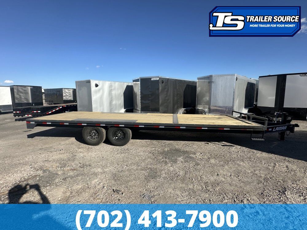 *SCRATCH N DENT* 8.5x24 Lamar F8 Deckover Equipment Trailer - 14K GVWR -
