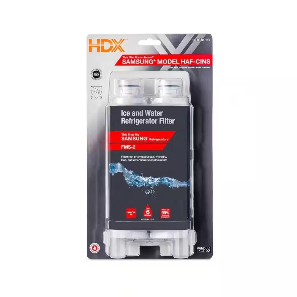HDX FMS-2 Refrigerator Water Filter 2-Pack - Samsung - Unopened