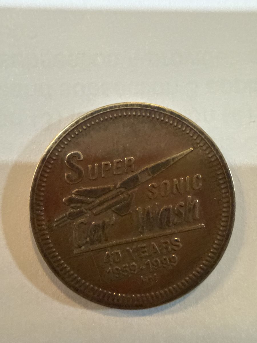 Salt Lake Super Sonic Car Wash Token 1959-1989