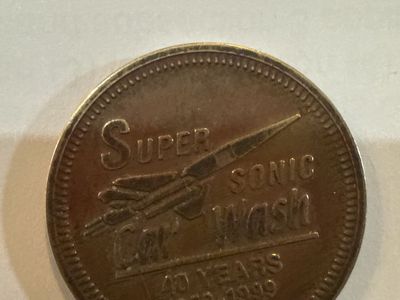 Salt Lake Super Sonic Car Wash Token 1959-1989