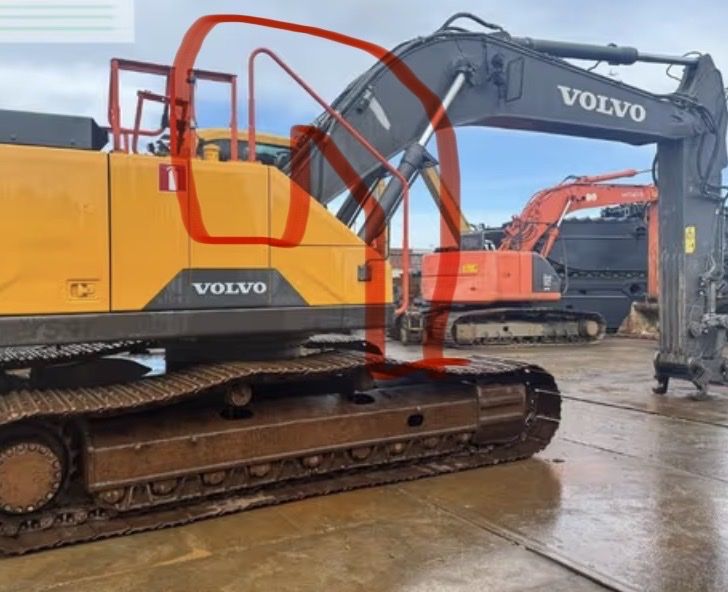 New Volvo EC300 EC400 trackhoe handrail grab bar