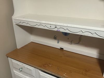 French provincial/cottage style desk and hutch