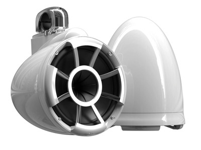 REV 10 W V2 | Gloss White and Gloss Black Revolution Series 10-inch Tower Speakers