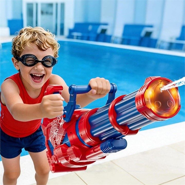 BRAND NEW Electric Gatling Water Gun (Auto-Refill, 50ft Range!)