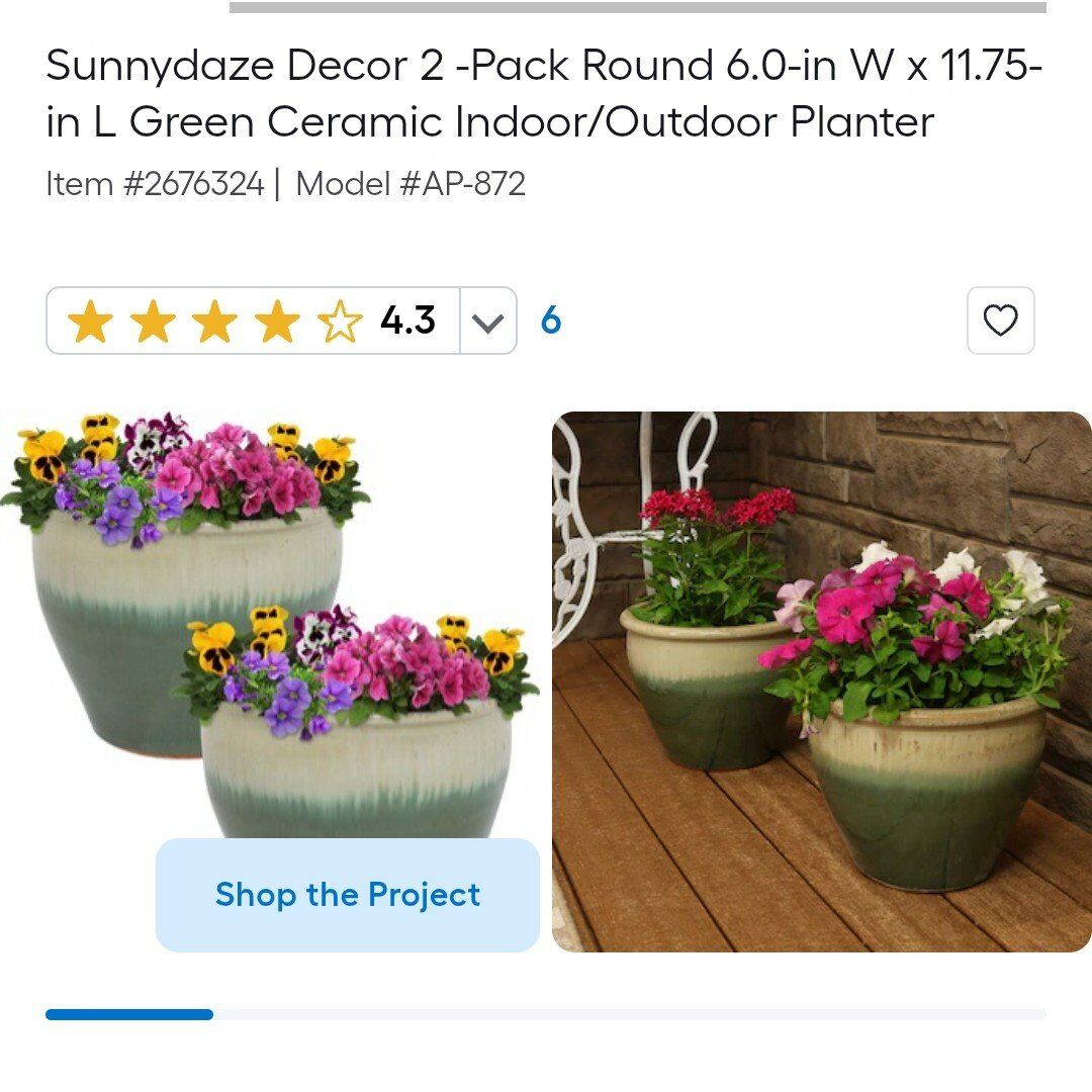 New! 2 Pack Planters
