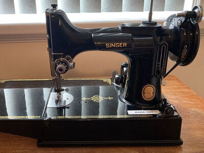1953 Singer Portable Electric Featherweight Sewing Machine