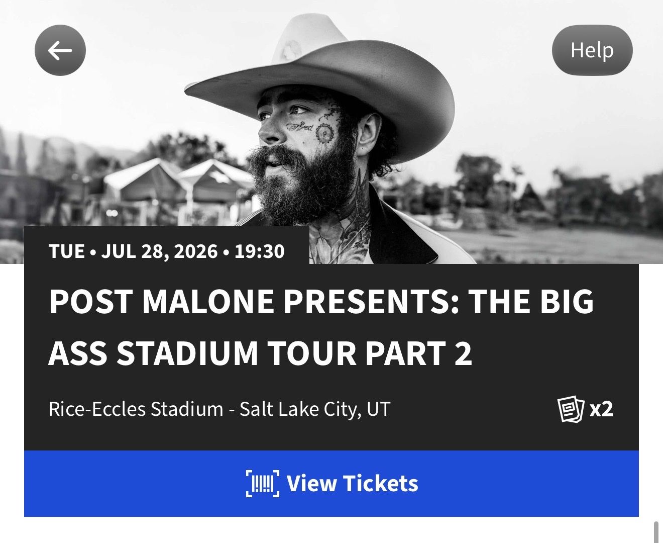 Post Malone: Big Ass Stadium Tour