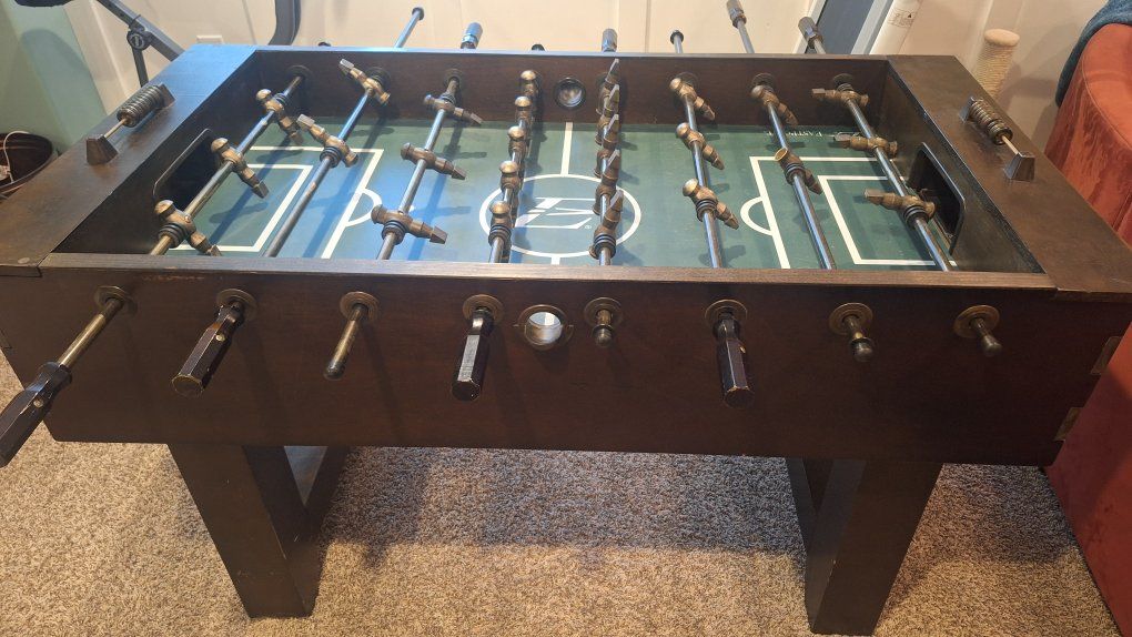 EastPoint Sports Foosball Table - Dark Wood Finish, Game Room Ready