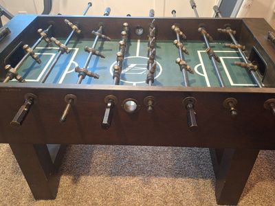 EastPoint Sports Foosball Table - Dark Wood Finish, Game Room Ready