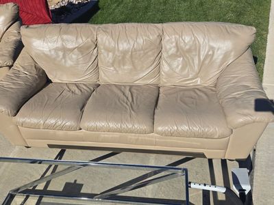 Leather Couch & Love Seat