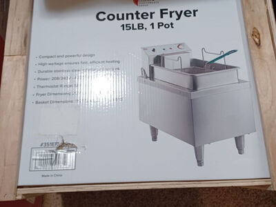 CPG Countertop Deep Fryer 15 lb 1 pot Model 351EF300 NEW