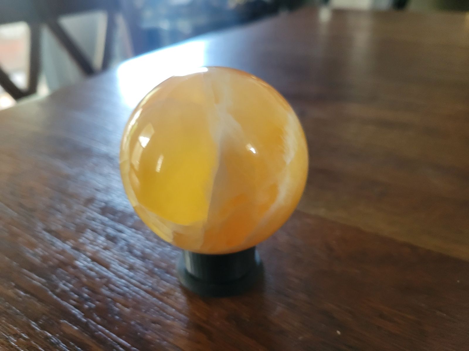 Honeycomb Calcite Sphere Natural Stone