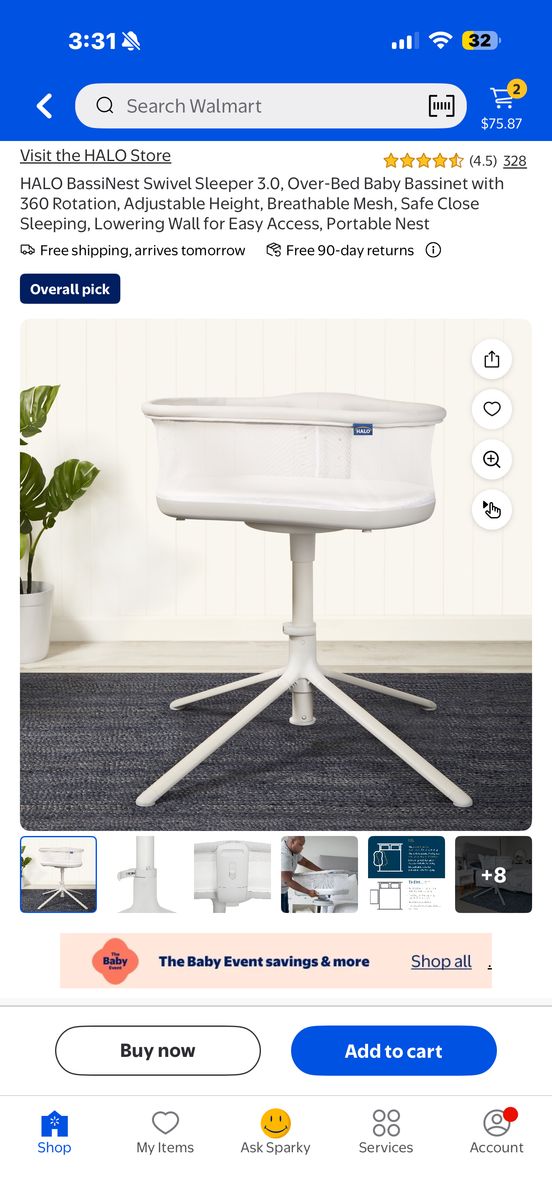 Halo Bassinet Swivel Sleeper