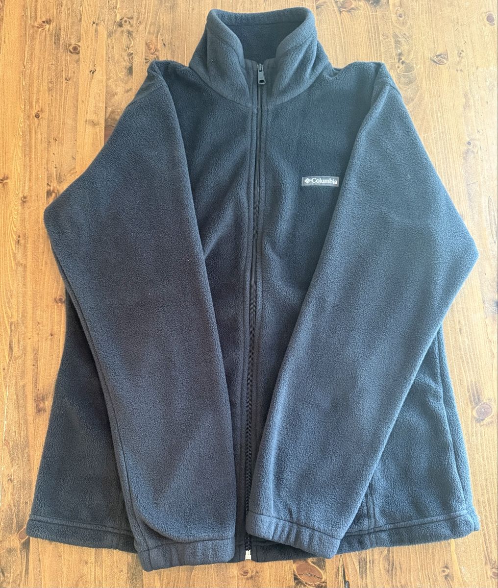 Columbia Women's Black Full-Zip Fleece Jacket - Size L, Polyester