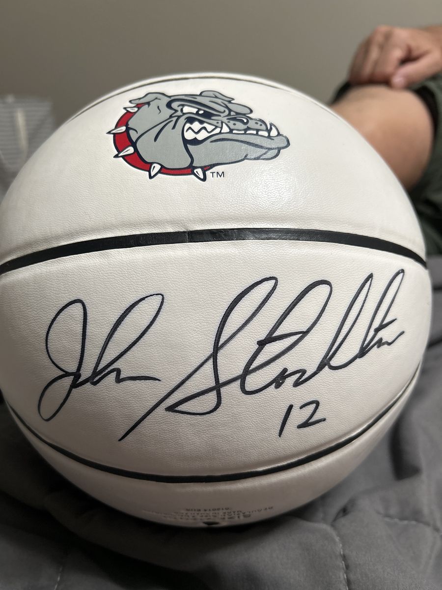 John Stockton signed Gonzaga ball