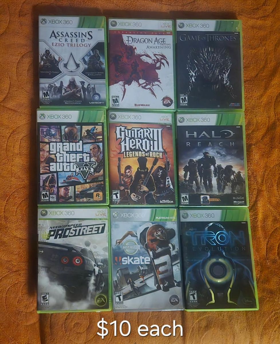 Xbox 360 games $10 each including Guitar Hero 3! Trades considered!~